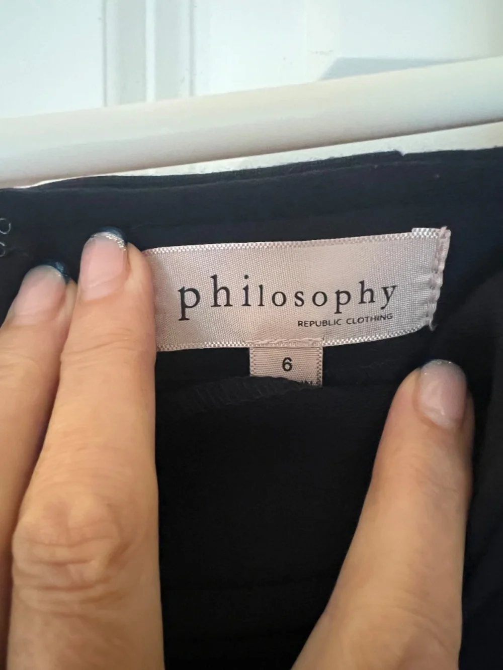 Philosophy Republic Clothing Black Pencil Skirt Size 6 Classic Career Skirt